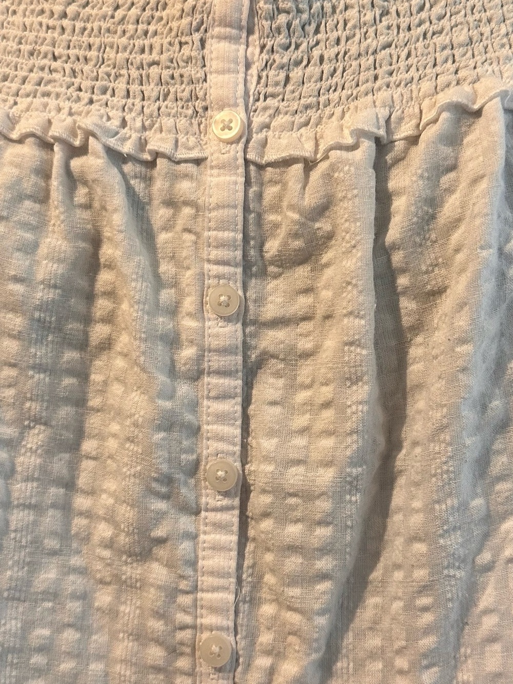 Old Navy White Tiered Seersucker Maxi Skirt - Picture 6 of 10